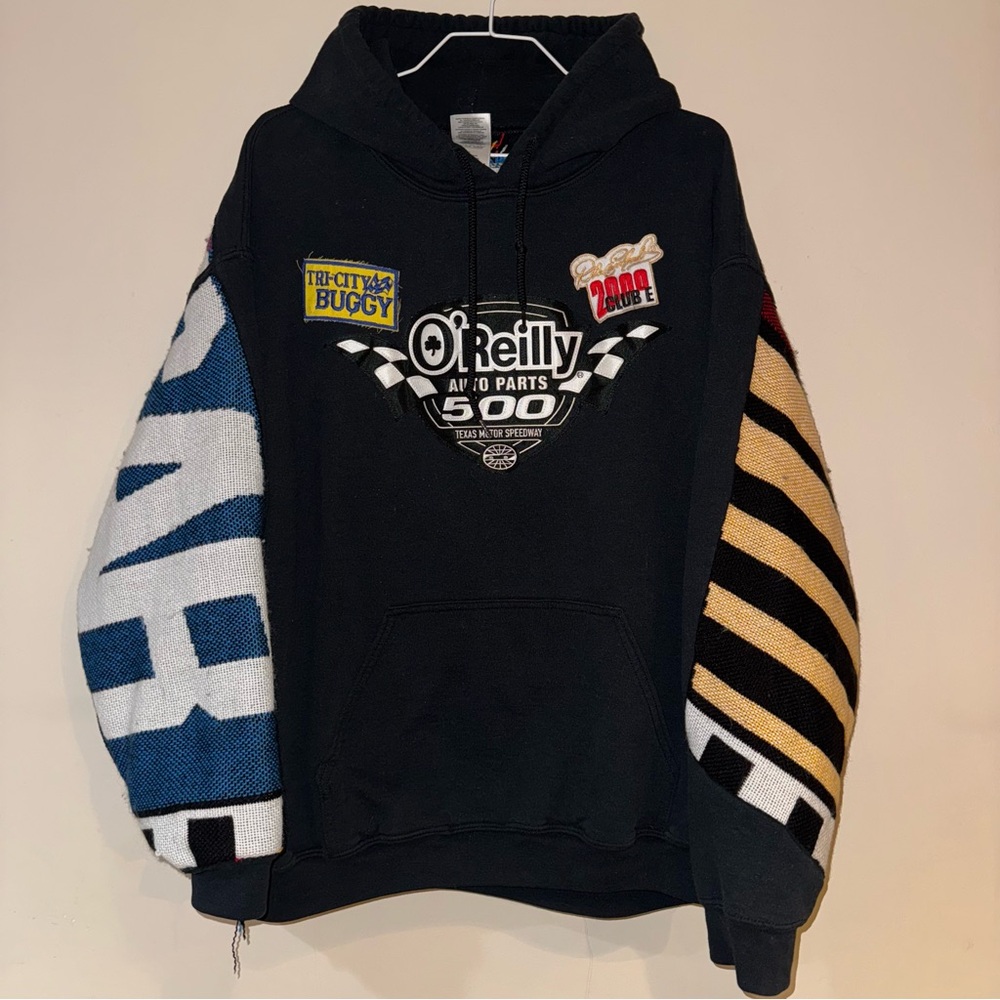 Black NASCAR racing Hoodie